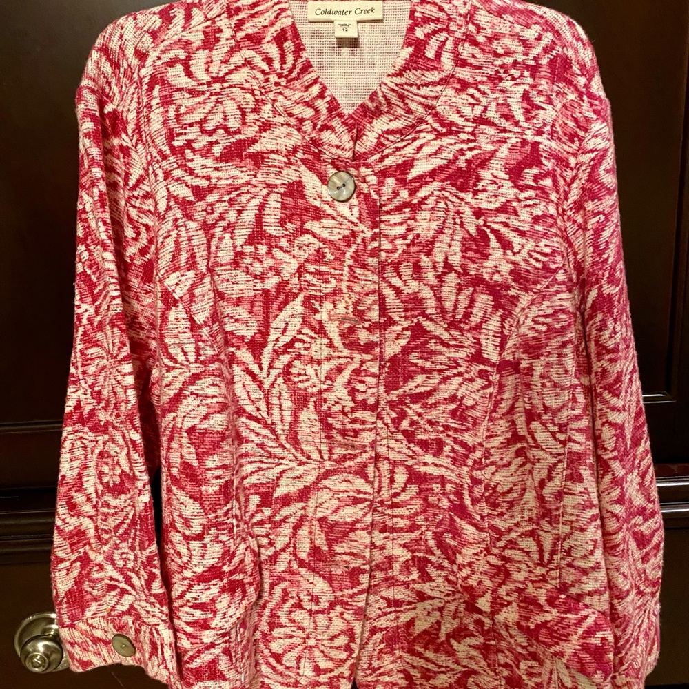 Coldwater creek jacket in vibrant fuchsia